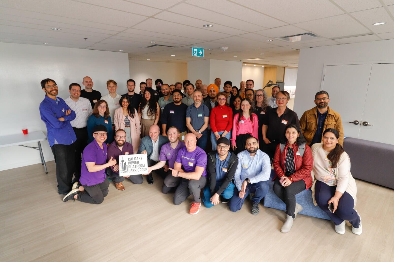 Group Photo for Calgary Power Platform User Group (CPPUG) Community Network Event hosted by Ryley Bauer and David He from Bauer Automate