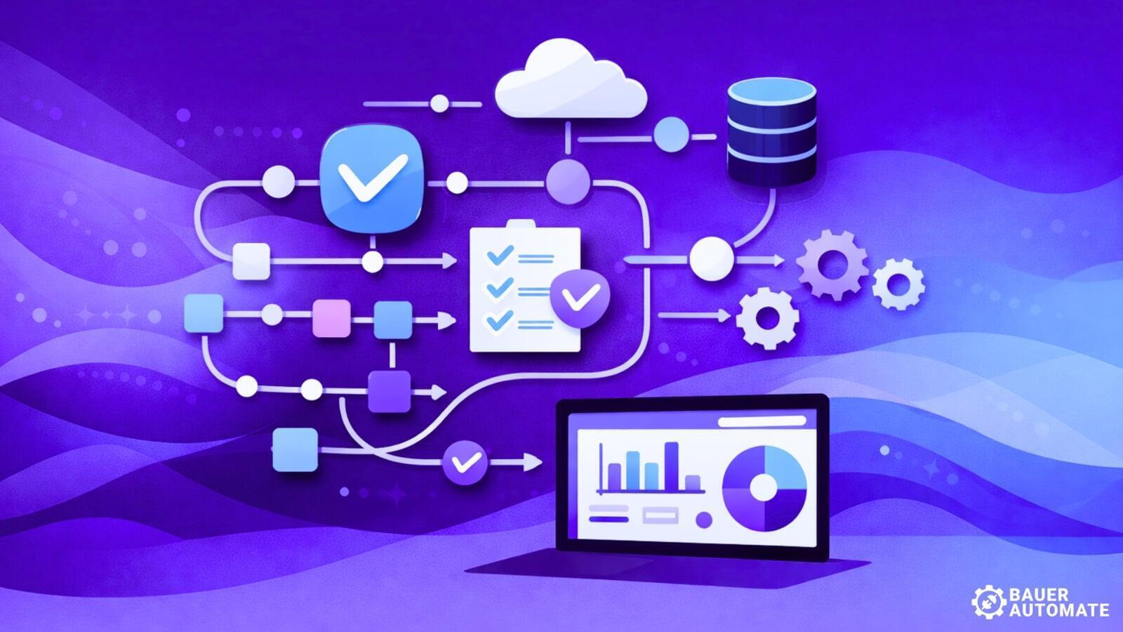 Banner for 5 Business Processes That Are Still Shockingly Manual (and Easy to Automate) Blog by Bauer Automate