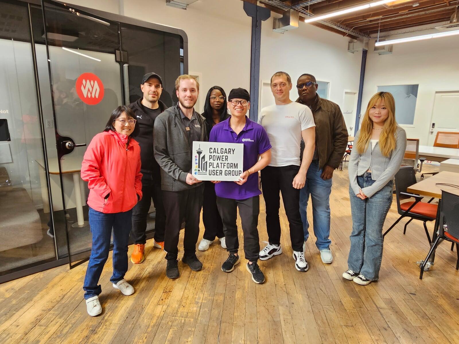 Group Photo for Calgary Power Platform User Group (CPPUG) Office Hours Event hosted by Ryley Bauer and David He from Bauer Automate
