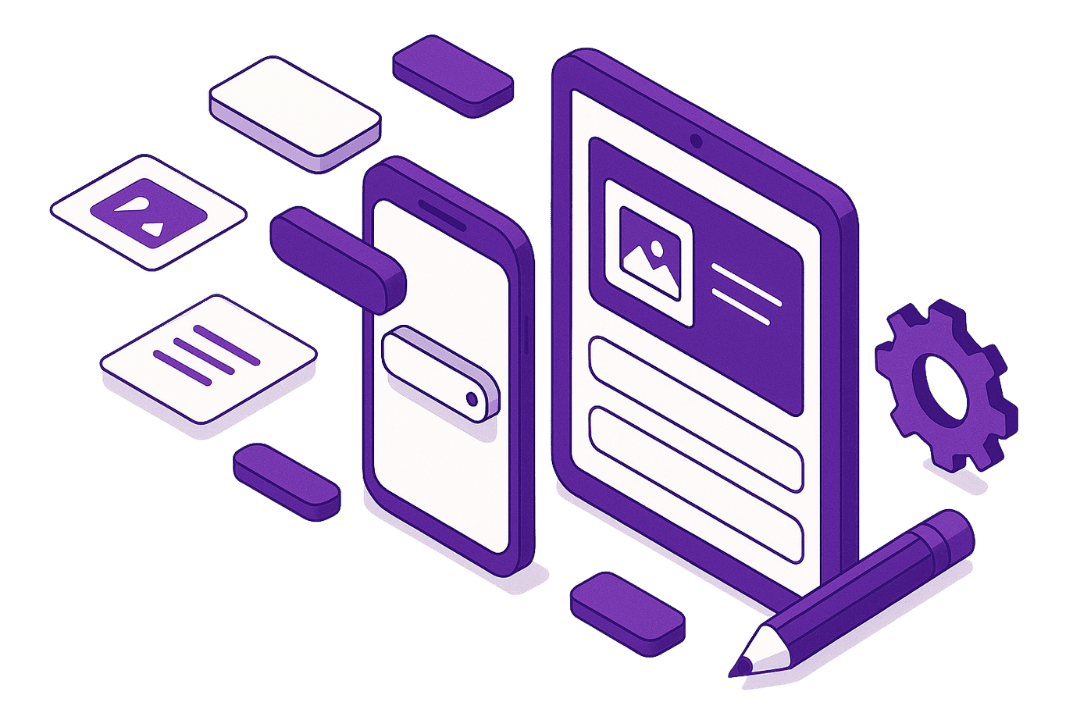 Custom Power Apps Design & Development graphic on Bauer Automate's Website