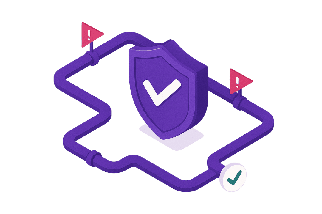 Error Handling & Reliability Controls graphic on Bauer Automate's Website