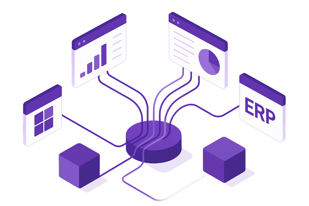 Multi-System Integrations graphic on Bauer Automate's Website