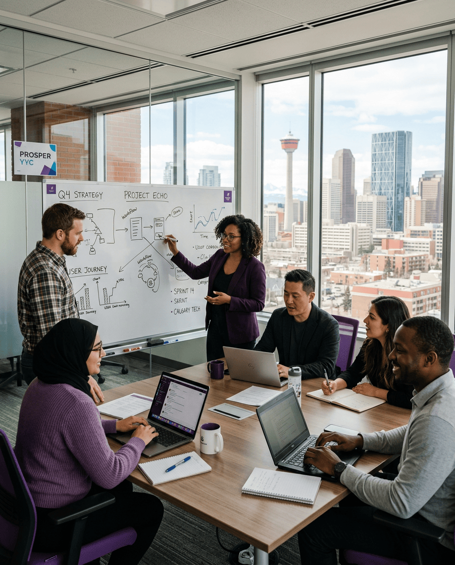 Visual of Bauer Automate's vision in empowering tomorrow, together. Through collaboration, transformation, and optimization.